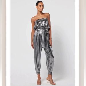 Elliatt Amayah Jumpsuit in Gunmetal NWT